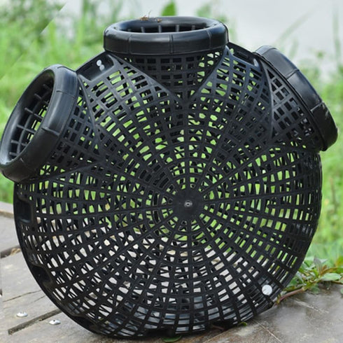 12.20X10.62X3.93 Inch Portable EEL Basket Lightweight Crab Shrimp Lobster Fishing Trap Bait Net Easy to Use Durable