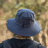 YOLAI Mens Breathable Sunscreen Fishing Cap Foldable Bucket Hat Wide Brim Adjustable Buckle Sunshade Sun Hats