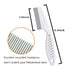 Pet Comb for Dogs & Cats - 2 Combs, Stainless Steel Teeth for Removing Matted Fur, Knots & Tangles, Red