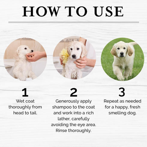 5-in-1 480ml Itch Relief Puppy Shampoo - Tearless Shampoo for Puppies Cleanses, Soothes, Refreshes and Moisturizes