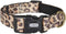 Dog Collar Cheetah Pattern, Wear Resistant Fabric, Comfortable and Durable for Medium Dogs (Neck: 12"-18")