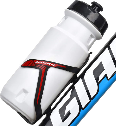 ZONKIE Red Water Bottle Cage for Road, Mountain Bicycle