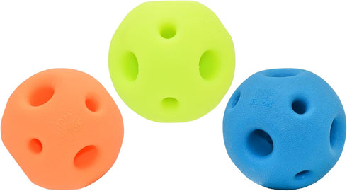 Multipet Breeze Balls for Dog - Bevel Tech Interactive Dog Toy w/Holes