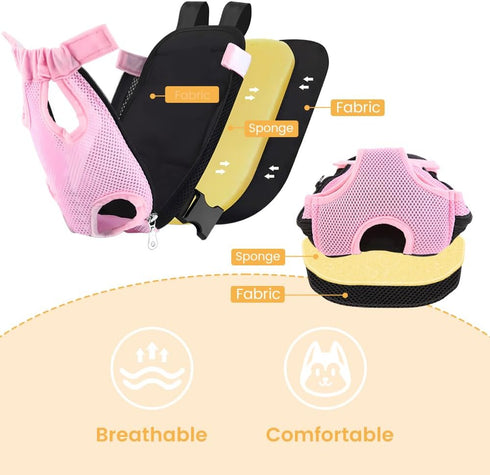 Inspack Backpack Backpacks 7-11 lbs, Dog Carrier/Cat Carrier, Adjustable Pet Front Carriers Travel Bag for Puppy Medium