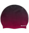 Sporti Silicone Swim Cap, Graphic Design with Dimension Height 7.6" Opening 7.5", Non-Slip Swimming Cap