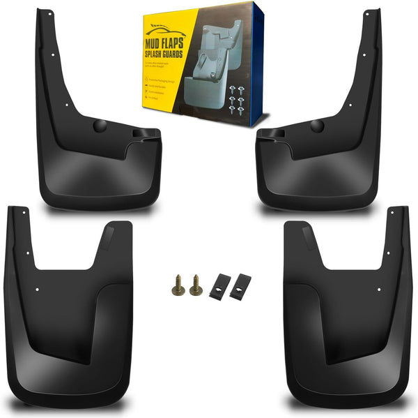 Mud Flaps for 2019-2023 Ram 1500, Dedicated Mudguard for Four Seasons Universal Protection, Front/Rear