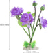 Simulated Lotus Ornament Flower, Plastic Purple Fishtank Decorations for Home Decor