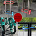 U Lock Bicycle Combination U-Lock, Long Shackle Padlock with Adjustable Shackle, Four Position Combination Padlock