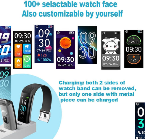 Fitness Tracker with Heart Rate Monitor, Step Counter, Calories, Activity Tracker Smart Watch, Sleep Monitor, IP68