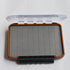 Large Double Sided Fly Box for Fishing Flies - Waterproof Tackle Storage with Grey Foam Insert (Only Box)