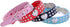 Cute 2 Rows Rhinestone Bling Heart Studded Leather Dog Collar for Small or Medium Dogs, Red, Small