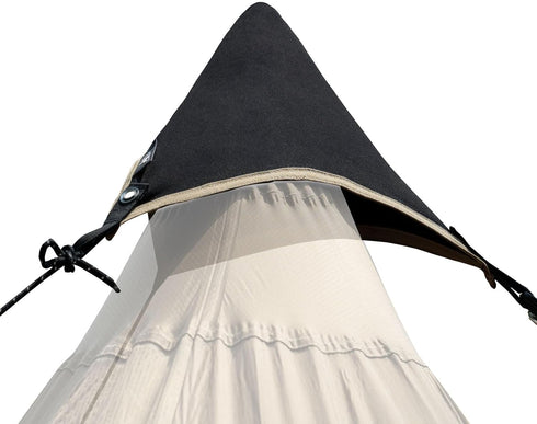 OneTigris Tarp Tent Connecting Cap, Waterproof Tarp Adapter, General Purpose Tent Triangle, Outdoor Camping Accessory