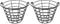 Golf Ball Metal Range Basket 2 Pack | Container Holds 50 Balls | Golf Ball Bucket with Handle