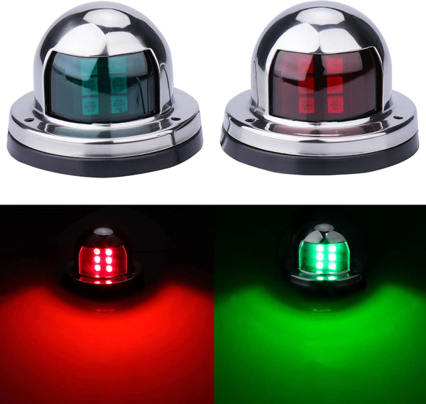 Boat Navigation Lights, Stainless Steel Led Bow Light for Pontoon and Small