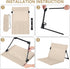 Jetec Foldable Floor Backrest Chair Portable Camping Chair with Storage Bag Light Weight Lazy Seat for Indoor Outdoor