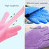 Long Sleeve Silicone Pet Grooming Gloves, Cat Bathing and Dog Massaging Gloves, Pet Hair Removal, Purple