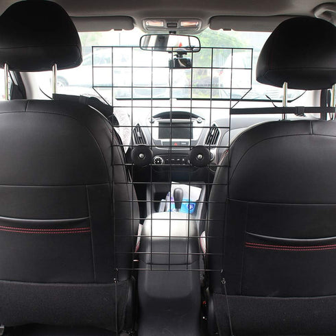 KOOLTAIL Dog Car Barrier - Front Seat Pet Vehicle Barriers Adjustable Steel,Safety Guaranteed Dogs and Passengers