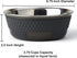 PetRageous 16019 Kona Stainless Steel Non-slip Dishwasher Safe Dog Bowl 3.75-Cup 6.75-Inch Diameter 2.5-Inch Tall for Medium and Large Dogs and Cats 30-Ounce, Grey