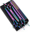 Purple Dragon 7.0 Inch Rhinestone Pet Grooming Scissors Set, 3PCS Dog Hair Cutting & Thinning Shears