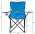 Generic Foldable Camping Chair, Portable Camping Chairs with Arm Rest, Cup Holder & Carry Bag, Lightweight Beach Chair