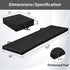 2 MMA, ZENY Thick Tri-fold Folding Gym Exercise Mat Extra Thick Gymnastics Mat Tumbling Mat with Carrying Handles