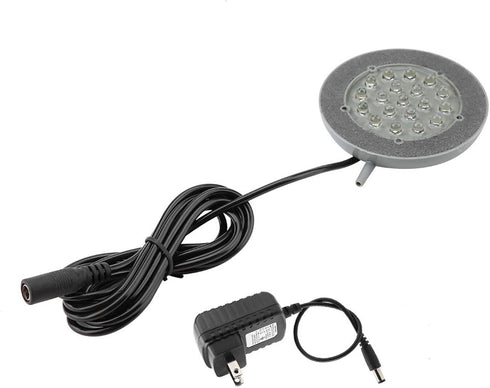 LED Aquarium Air, Light Control Changing Lamp Fish fish tank bubbler Bubble Stone Tank Decoration US Plug 100 240V