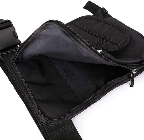 Hebetag Nylon Drop Leg Bag, Hiking Waist Pack for Men and Women, Tactical Fanny Pouch