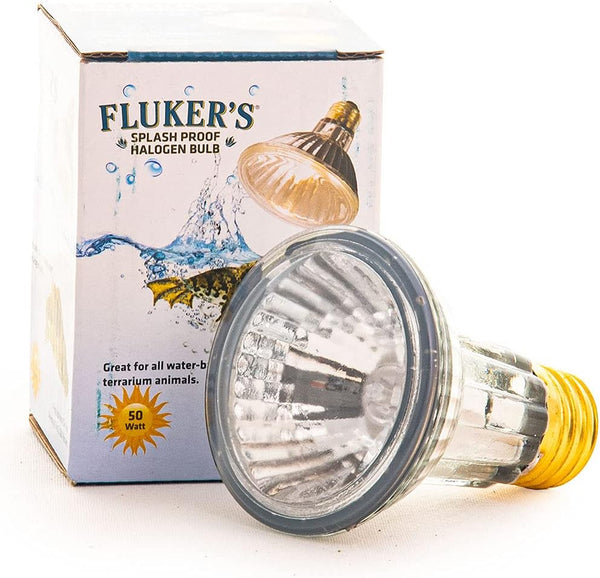 Fluker's Heavy Duty Splash Proof Halogen Bulb, 50 Watt