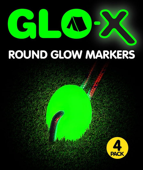 Pack 12 Zips/4 Round/4 GLO-X Campers Essential Glow - Powerful Glow in The Dark Camping Accessories for Tent Campers