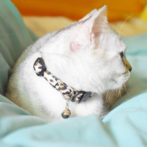Breakaway Cat Collars with Bell, Set of 3, Durable & Safe Cute Kitten Collars, Adjustable Kitty Collar for Cat Puppy
