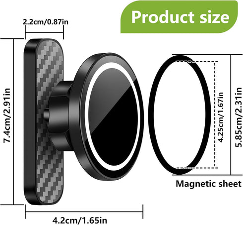 PTAZSCTC Magnetic Golf Cart Phone Holder,Phone Mount Holders with Magnetic Sheet for Golf Cart,Club Car Accessories