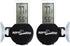 REPTI ZOO 2 Pack Reptile Terrarium Thermometer Hygrometer, Digital Display with Suction Cup for Pet Rearing Box