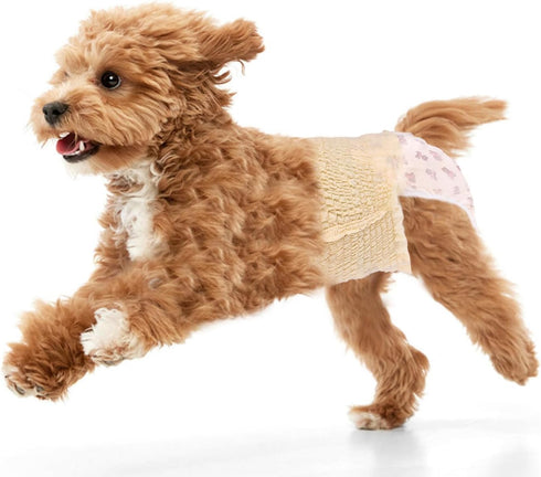 Ambreview Dog Diapers Female, Disposable Diapers for Female Dog with Stretchy Waist,