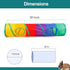Rabbit Toys, Large Bunny Hideout Tunnel and Tube, Chew Toys for Grinding Teeth, Apple Sticks, Bamboo Carrot