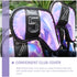 10pcs OSALADI Golf Club Covers Putter and Iron Covers TPU Shell with Iridescent Mirror Finish Black Trim Golf Driver