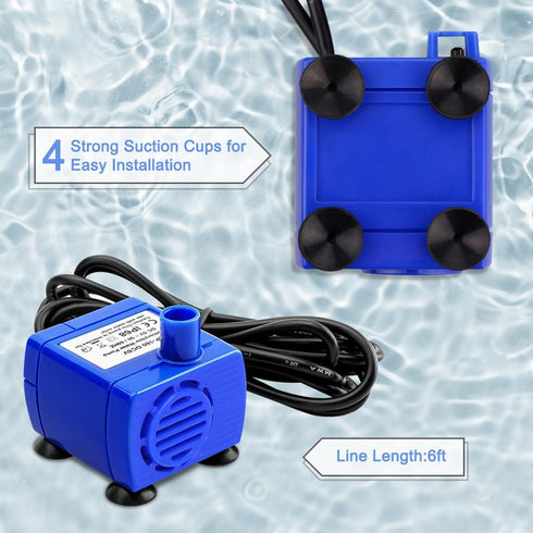 Upgraded Comsmart Pet Water Fountain Pump, Auto Power Off Replacement Motor DR-DC160 for Cat Dog Water Dispenser