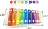 Vehomy 8 Chicken Xylophone Toy for Hens Wood Xylophone Toy with Metal Keys Chicken Coop Pecking Toy Chicken Coop