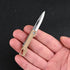 Ultra Small Folding Pocket Brass Knife, High Carbon Alloy Steel Blade, Mini EDC Portable Knife