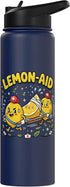 Lemon Paramedic Rescue Designs Lemon Aid Ambulance Lemonade Pun Citrus Fruit Lover Foodie Stainless Steel Insulated