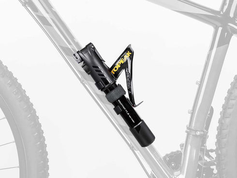 Topeak Mountain TT Twin Turbo Mini Pump, Black with Gauge, Open Box
