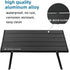 ROCK CLOUD Lightweight Folding Beach Table - Portable Camping Table in Black