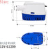BYDGUMEI 12v 1200gph 1-1/8"(29mm) Swimming Submersible Bilge Pump Automatic Float Switch Marine Water Pump Kit Outlet