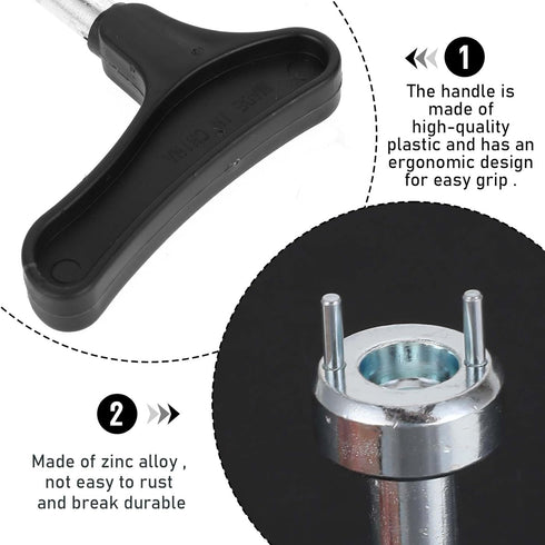 Mozeat Lens Golf Shoe Spikes Wrench Stainless Steel Multifunction Golf Shoes Cleat Wrench Adjustment Cleat Key