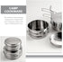Set Set Backpacking Toyvian Outdoor Camping Cookware Stainless Steel Pot Pan Foldable Handle Portable Cooking Kit