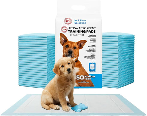 FPN Dog Pee Pads 50 Count 18x24 Inch | Disposable Puppy Training