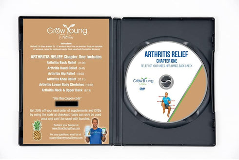 Grow Young Fitness Chapter One Arthritis Relief for Seniors, Simple, Safe, Effective Workout DVD for Elderly at Home
