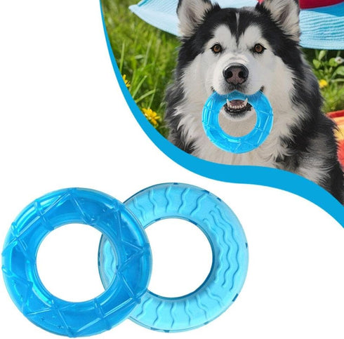 CTDWNT Summer,Dog Pet Teether Cooling Chew Toy for Dogs,Dog Cooling Chew Toys Puppy Teething Ring Freeze Dogs Toys