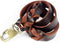 Leather Braided Dog Leash, Water Resistant Heavy Duty Woven Leash for Large, Medium, Small Dog Breeds with Lock Design
