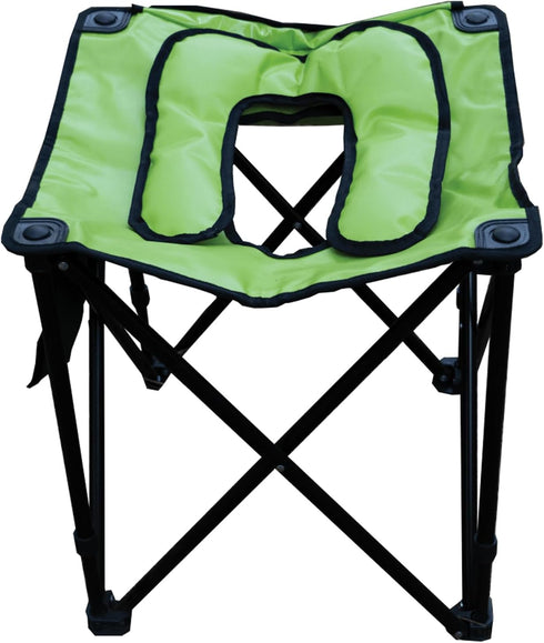 TravelJohn Foldable Commode Chair Portable Toilet with 2-in-1 Commode & Seat Lightweight Steel