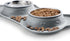 Hubulk Pet Dog Bowls 2 Stainless Steel with Non-Skid Silicone Mat + Pet Food Scoop for Small Medium Large Dogs Cats